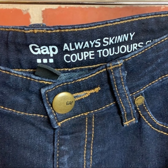 🔥Gap Always Skinny Dark Wash Jeans US 8 - Picture 7 of 8